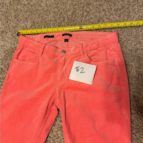 Women’s Wild Fable Low Rise Corduroy Flare Jeans Coral Pink Size 12 - Picture 10 of 11